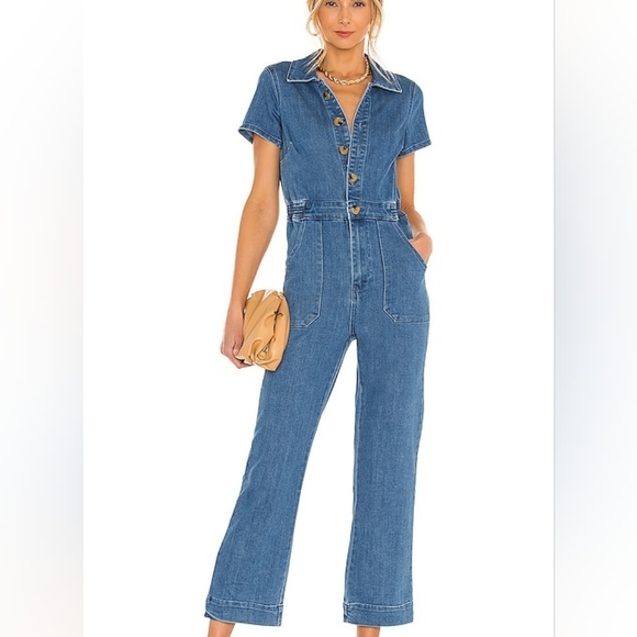 Show Me Your MuMu Light Blue Denim Top - Picture 3 of 3